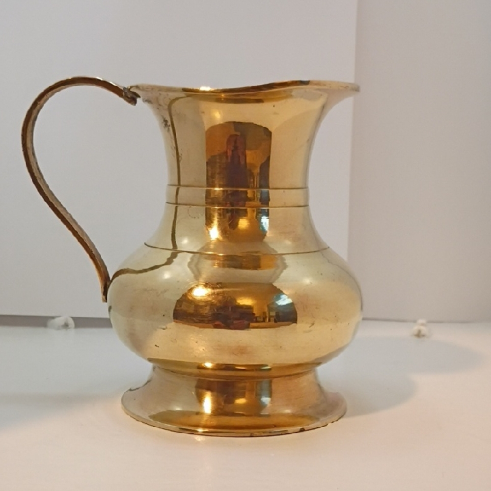 Elegant Brass Pitcher